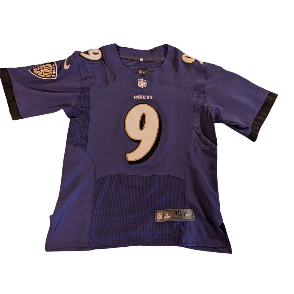 NFL Baltimore Ravens Justin Tucker #9 Nike On Field Jersey‎ Men's 40 Medium